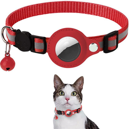 Reflektierendes Klingel GPS Ortungs-Halsband für Katzen für Apple Airtag