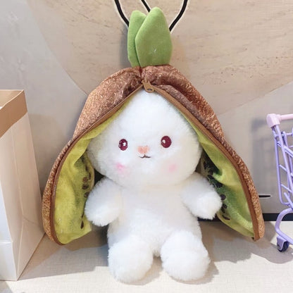 fruit rabbit plush toy cute transformation