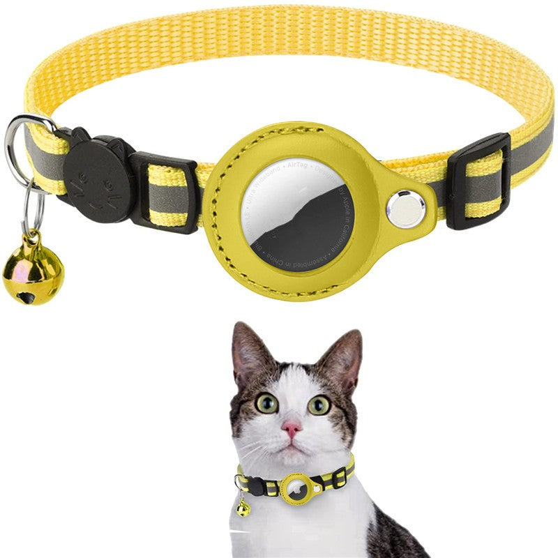 Reflektierendes Klingel GPS Ortungs-Halsband für Katzen für Apple Airtag