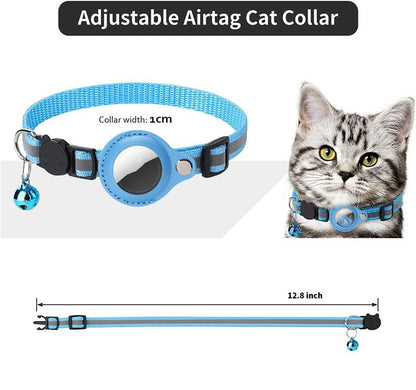 Reflektierendes Klingel GPS Ortungs-Halsband für Katzen für Apple Airtag