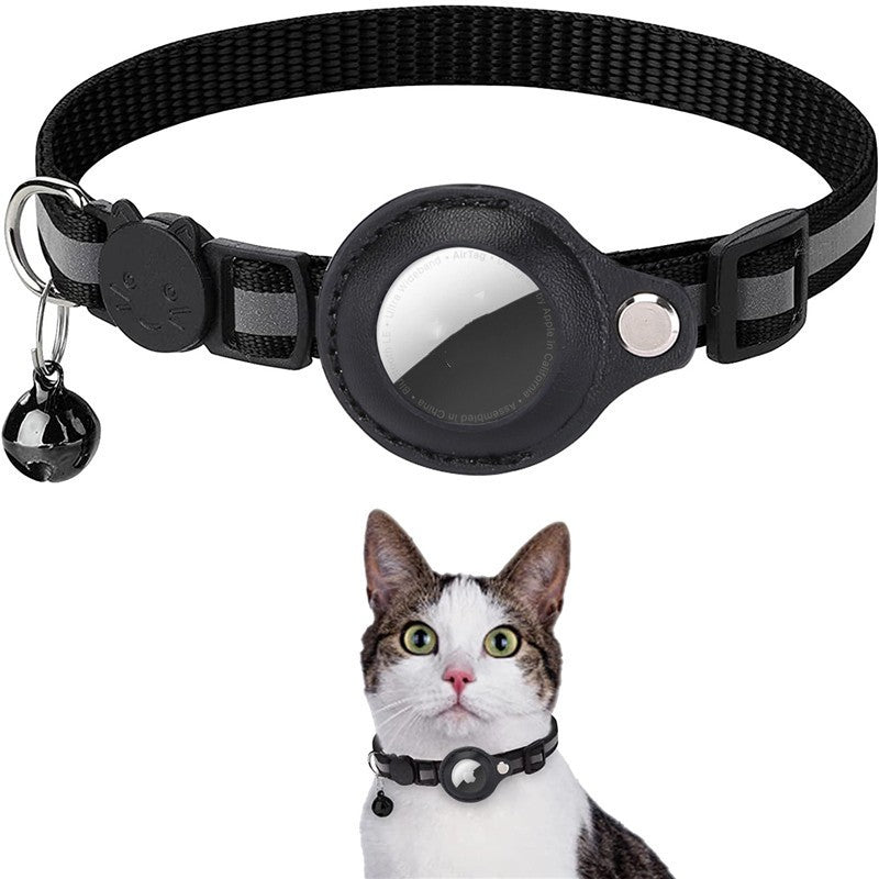 Reflektierendes Klingel GPS Ortungs-Halsband für Katzen für Apple Airtag