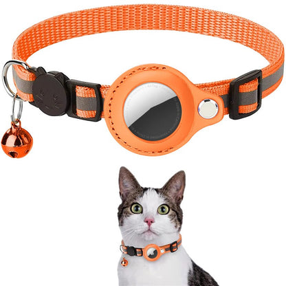 Reflektierendes Klingel GPS Ortungs-Halsband für Katzen für Apple Airtag