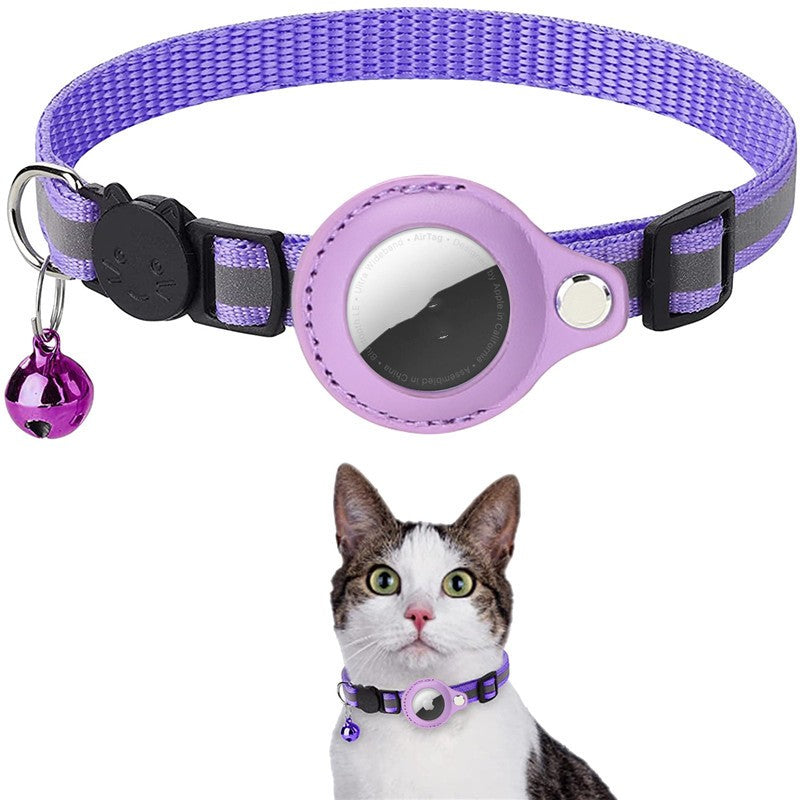 Reflektierendes Klingel GPS Ortungs-Halsband für Katzen für Apple Airtag