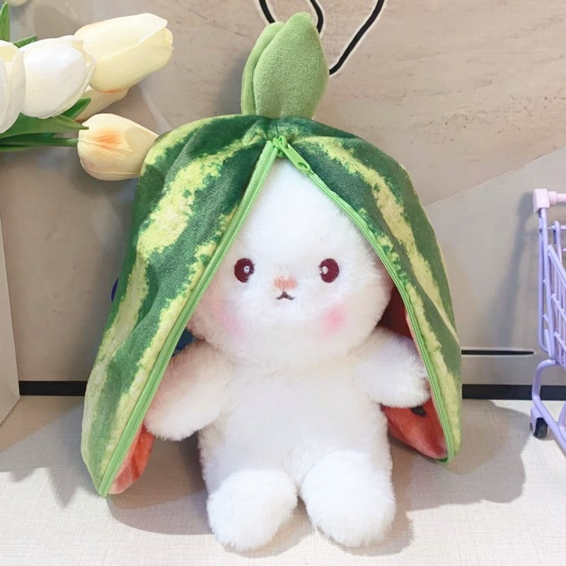 fruit rabbit plush toy cute transformation